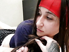 Skinny Model Alice Makes Slave Drika Swallow Her Feet - Lesbian Foot Fetish BDSM HD