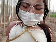 Chinese Girl outdoor exhibitionism BDSM Training 176