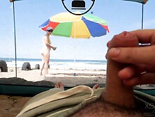 Nearly Caught Having Risky Sex With A Stranger On The Beach!