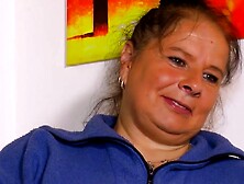 Fat German bbw housewife with long breasts at casting