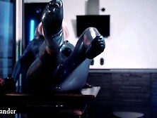 rubber latex catsuit tease bondage movie