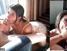 Hawk Tuah - Kitty Lyvv Hispanic Step Sister Best POINT OF VIEW Bj & Face Fuck