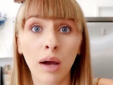 Blond Bombshell Angel Youngs Sucks and Swallows The Biggest Black Beast!