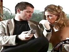 Teasing mature woman Roxanne Hall acting in a sperm shot porn movie