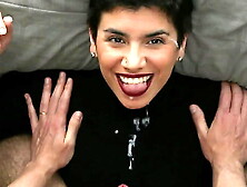 SELF PERSPECTIVE sperm on clothes and cums on