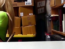 STEALING HEAT Busty Blonde Cutie Alexa Raye Caught REDHANDED, Gets RANSACKED BY HER OFFICER SANTA