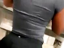 Nice phat ass ebony at the supermarket