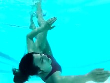 Underwater swimming classics naked feet gal realise swimming suit