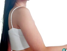 Teen Spinner Eveline Just Wants to Go for a Ride on Her Dildo