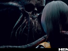 Real Life Hentai - Monster destroy all holes of Rae Lil Black w Jia Lissa and ton of cum