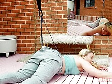 Thong hanging wedgie funny movie blonde milf