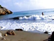 Spanish blonde 19 yo has outdoor amateur anal sex on the