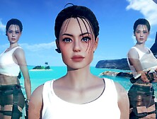 AI Shoujo Lara Croft in realistic 3D animated sex with multiple orgasms UNCENSORED