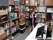 Brunette Bitch Bobby Dylan Busted In Stealing And Punished Hard By Her Boss