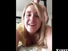 Blonde Amateur Enjoys Doggy-Style Pounding