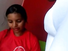 Flashing Bulge to SalesWoman