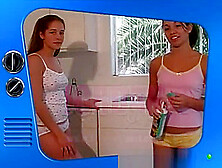 Tawnee Stone & Jordan - whipped cream & waterhose