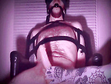 Hairy Alt Stud Bound,  Gagged & Edged (Huge Cumshot)