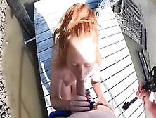 Public Dock Sex With Amateur Redhead