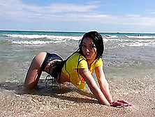 After The Beach Photo Shoot She Gets Fucked By The Photographer