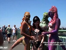 Naked in parade in Cologne