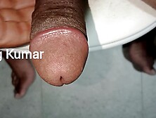 King Kumar hairy black Cock masturbating & cum to music