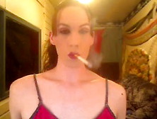 Milfy Chainsmoking Brunette