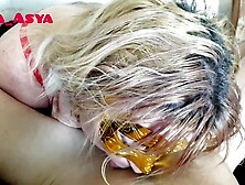 слюни. сосет член.  крупный план.  от первого лица