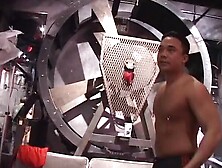 Behind the scenes footage of pornstars inside action