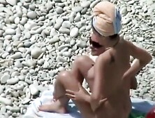 Naked Women Spyied At Nudist Beach By Voyeur