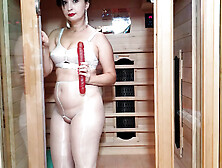 Wanilianna Pantyhosed in the Sauna