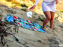 Enjoy my sandy feet while I'm sit on his face