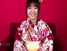 Chiharu Miyazawa - Chiharu Gives Japanese Blowjob Before Intense Kimono Fuck Festivities Begin