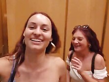 Two amateur babes are enjoying in hot outdoor lesbian action