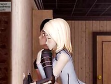 Futa enchendo femboy de esperma