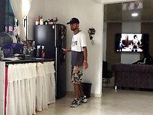 my gf can't stand it and rides my friend while I make popcorn