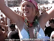 Eager spring break beach party with hawt nake