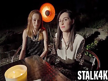 Lesbians Share Their Girlfriend For A Threesome With Big Dick