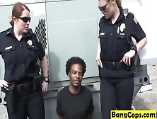 Black Dude Forced To Bang Two Cops