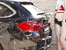 Busty Bikini Gf Wants Dick After Soapy Car Wash