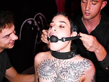 Obedient Girl Saba Lapiedra Gets Dominated in BDSM Threesome