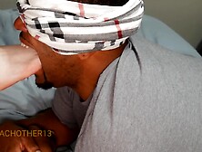 Older Queen vocal foot gagging foot domination w/ facesitting tease