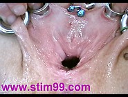 Insertion Semen Cum In Cervix Wide Stretching Pussy Speculum