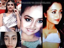 Keerthy suresh & trisha krishnan three-way hard sex cumtribute