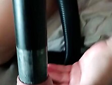 the vacuum cleaner is milking my ramrod