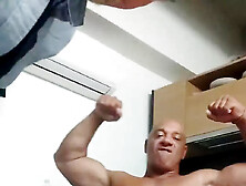 Mr Guru Get Sucked Off,  Bodybuilder Friend