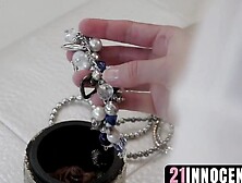 21Innocent. com - Violette Purel's feet drenched in a hot sticky load