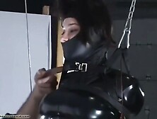 Latex Bondage Doll Fitness Training