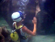 Scuba Woman Trapped Underwater