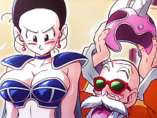 Kame Paradise Two - Chi Chi Gives Roshi A Hand-Job